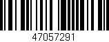 Código de barras (EAN, GTIN, SKU, ISBN): '47057291'