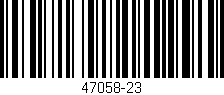Código de barras (EAN, GTIN, SKU, ISBN): '47058-23'