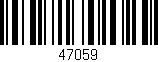 Código de barras (EAN, GTIN, SKU, ISBN): '47059'
