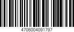 Código de barras (EAN, GTIN, SKU, ISBN): '4706004091797'