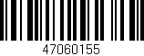 Código de barras (EAN, GTIN, SKU, ISBN): '47060155'