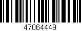 Código de barras (EAN, GTIN, SKU, ISBN): '47064449'