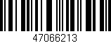 Código de barras (EAN, GTIN, SKU, ISBN): '47066213'