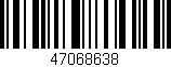 Código de barras (EAN, GTIN, SKU, ISBN): '47068638'