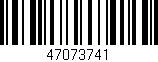 Código de barras (EAN, GTIN, SKU, ISBN): '47073741'