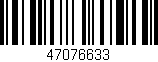 Código de barras (EAN, GTIN, SKU, ISBN): '47076633'