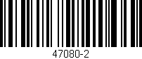 Código de barras (EAN, GTIN, SKU, ISBN): '47080-2'