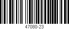 Código de barras (EAN, GTIN, SKU, ISBN): '47080-23'
