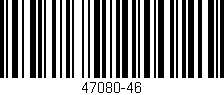 Código de barras (EAN, GTIN, SKU, ISBN): '47080-46'