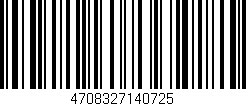 Código de barras (EAN, GTIN, SKU, ISBN): '4708327140725'