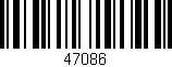 Código de barras (EAN, GTIN, SKU, ISBN): '47086'