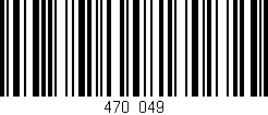 Código de barras (EAN, GTIN, SKU, ISBN): '470/049'