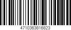 Código de barras (EAN, GTIN, SKU, ISBN): '4710363816823'