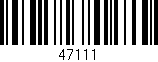 Código de barras (EAN, GTIN, SKU, ISBN): '47111'