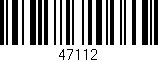 Código de barras (EAN, GTIN, SKU, ISBN): '47112'