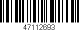 Código de barras (EAN, GTIN, SKU, ISBN): '47112693'