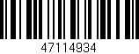 Código de barras (EAN, GTIN, SKU, ISBN): '47114934'