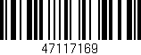 Código de barras (EAN, GTIN, SKU, ISBN): '47117169'