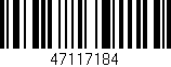 Código de barras (EAN, GTIN, SKU, ISBN): '47117184'