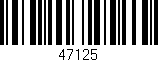 Código de barras (EAN, GTIN, SKU, ISBN): '47125'