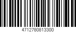 Código de barras (EAN, GTIN, SKU, ISBN): '4712780813300'