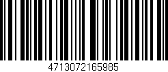 Código de barras (EAN, GTIN, SKU, ISBN): '4713072165985'