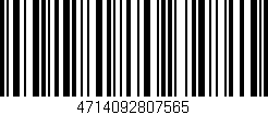 Código de barras (EAN, GTIN, SKU, ISBN): '4714092807565'