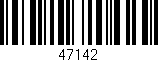 Código de barras (EAN, GTIN, SKU, ISBN): '47142'