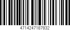 Código de barras (EAN, GTIN, SKU, ISBN): '4714247187832'
