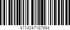 Código de barras (EAN, GTIN, SKU, ISBN): '4714247187894'