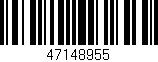 Código de barras (EAN, GTIN, SKU, ISBN): '47148955'