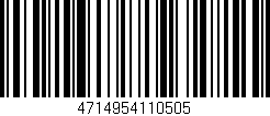 Código de barras (EAN, GTIN, SKU, ISBN): '4714954110505'
