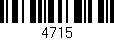 Código de barras (EAN, GTIN, SKU, ISBN): '4715'
