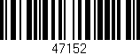 Código de barras (EAN, GTIN, SKU, ISBN): '47152'