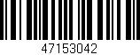 Código de barras (EAN, GTIN, SKU, ISBN): '47153042'