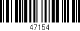 Código de barras (EAN, GTIN, SKU, ISBN): '47154'