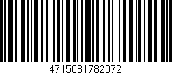 Código de barras (EAN, GTIN, SKU, ISBN): '4715681782072'