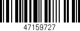 Código de barras (EAN, GTIN, SKU, ISBN): '47159727'