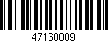 Código de barras (EAN, GTIN, SKU, ISBN): '47160009'