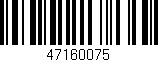 Código de barras (EAN, GTIN, SKU, ISBN): '47160075'