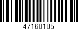 Código de barras (EAN, GTIN, SKU, ISBN): '47160105'