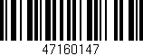 Código de barras (EAN, GTIN, SKU, ISBN): '47160147'