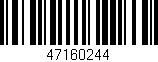 Código de barras (EAN, GTIN, SKU, ISBN): '47160244'
