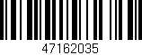 Código de barras (EAN, GTIN, SKU, ISBN): '47162035'