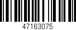 Código de barras (EAN, GTIN, SKU, ISBN): '47163075'