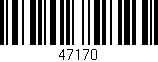Código de barras (EAN, GTIN, SKU, ISBN): '47170'