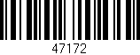 Código de barras (EAN, GTIN, SKU, ISBN): '47172'