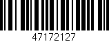 Código de barras (EAN, GTIN, SKU, ISBN): '47172127'