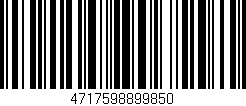 Código de barras (EAN, GTIN, SKU, ISBN): '4717598899850'