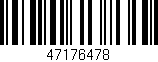 Código de barras (EAN, GTIN, SKU, ISBN): '47176478'